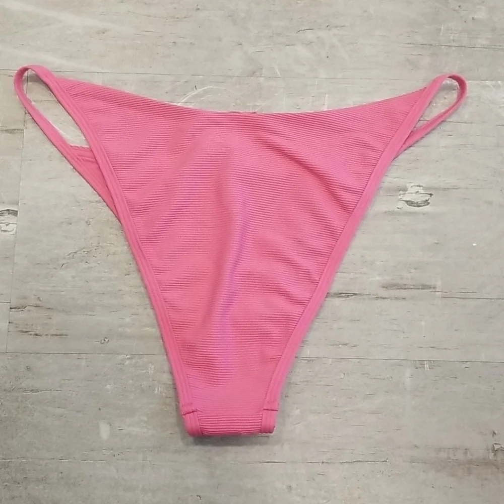 💕L*SPACE💕 Jay Bitsy Bikini Bottom Bubblegum Pink XL NWT